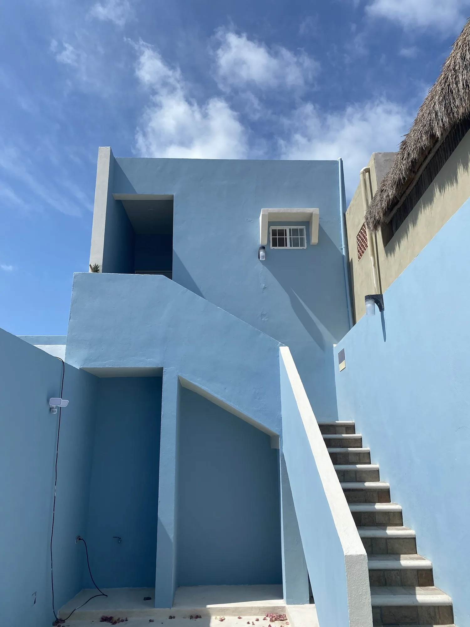 Beachfront Apartment — outside and stairs